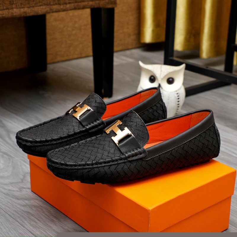 H**mes leather shoes